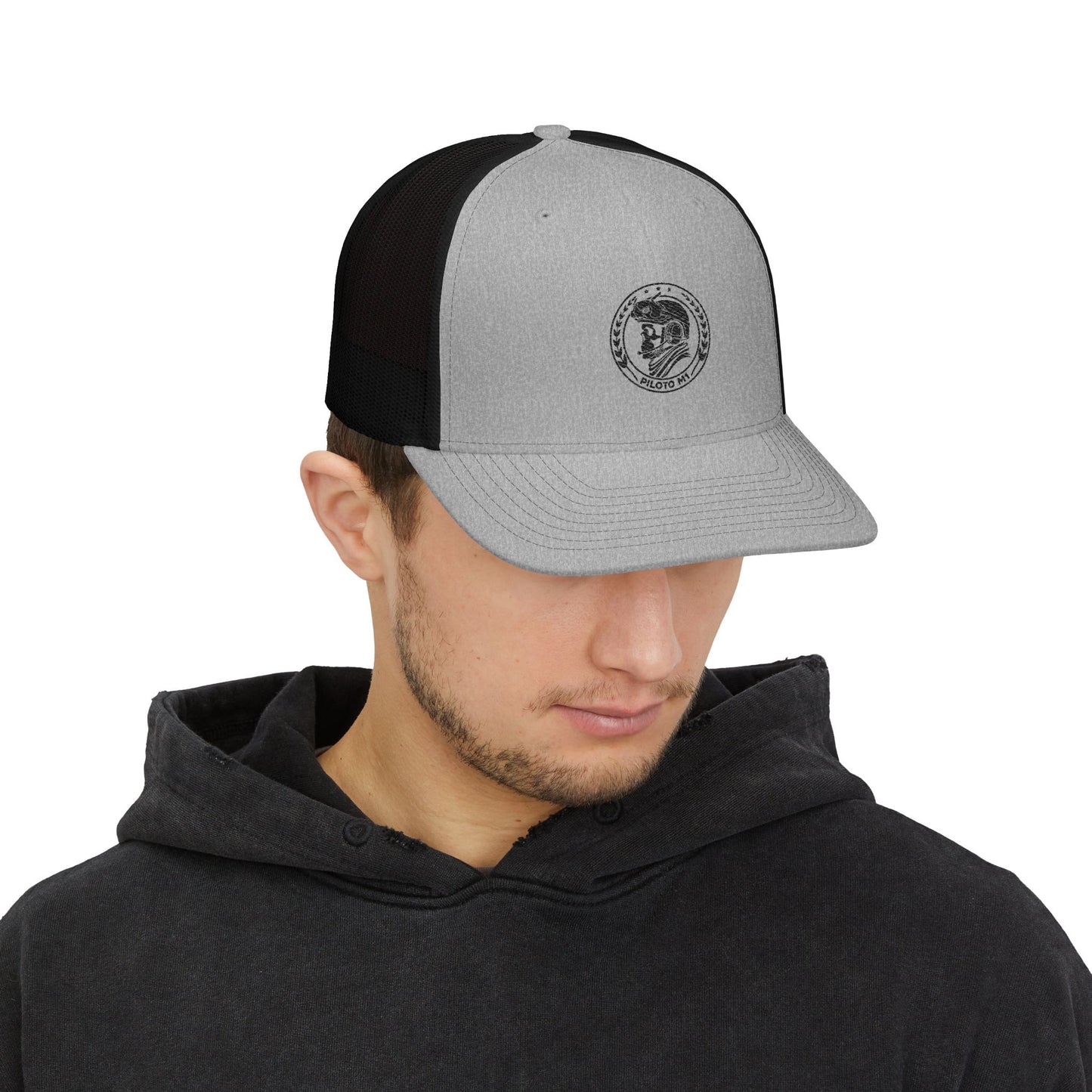 GhostPilot Gorra Trucker Snapback con Bordado