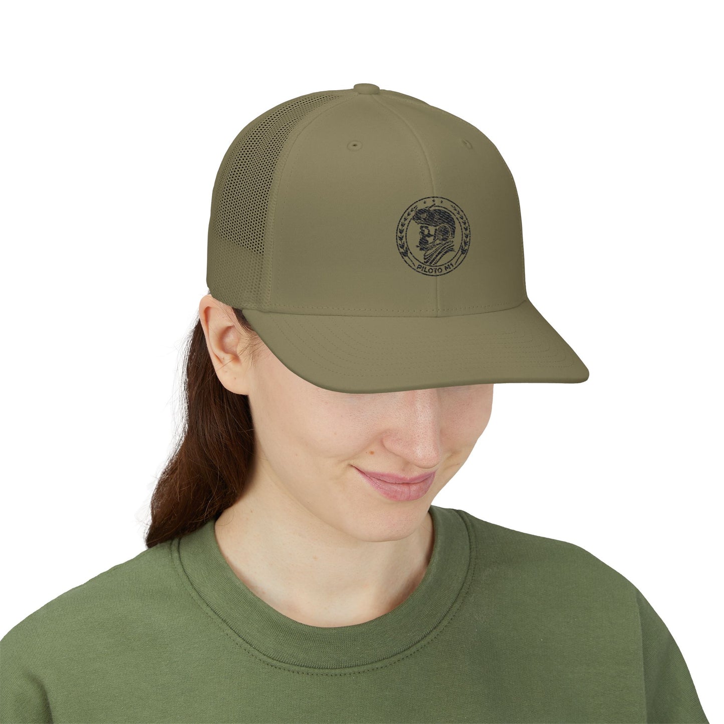 GhostPilot Gorra Trucker Snapback con Bordado