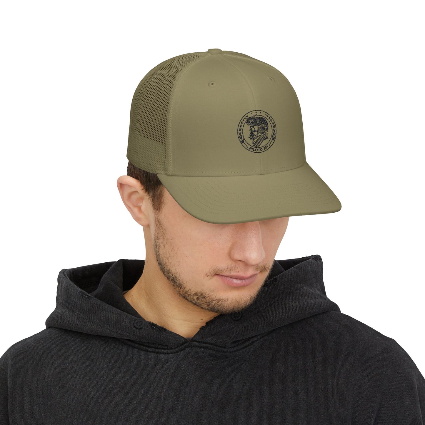 GhostPilot Gorra Trucker Snapback con Bordado